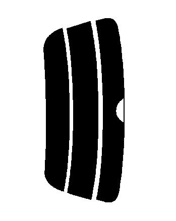 簡単ハードコートフィルム　リヤのみ　カルディナ ST215W・ST215G・AT211G・CT216G　カット済みカーフィルム　 UVカット　車 窓 日よけ カットフィルム 車検対応　送料無料　38ミクロン　槌屋ヤック