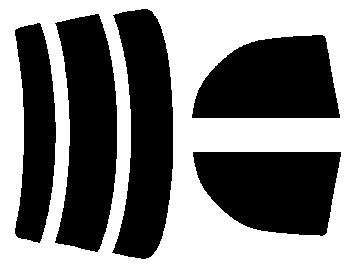 簡単ハードコートフィルム　リヤセット　インプレッサ セダン GD2・GD3・GD9・GDA・GDB・GDC・GDD　カット済みカーフィルム　 UVカット　車 窓 日よけ カットフィルム 車検対応　送料無料　38ミクロン　槌屋ヤック