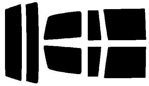 簡単ハードコートフィルム　リヤセット　MPV LVLR・LVLW・LVEW・LV5W 後期　カット済みカーフィルム　 UVカット　車 窓 日よけ カットフィルム 車検対応　送料無料　38ミクロン　槌屋ヤック