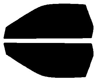 簡単ハードコートフィルム　運転席、助手席　RX-7 FC3S　カット済みカーフィルム　 UVカット　車 窓 日よけ カットフィルム 送料無料　38ミクロン　槌屋ヤック