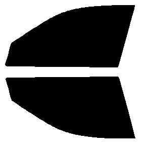 簡単ハードコートフィルム　運転席、助手席　カペラ セダン 　GFEP・GFER・GFFP・GF8P　カット済みカーフィルム　 UVカット　車 窓 日よけ カットフィルム 送料無料　38ミクロン　槌屋ヤック