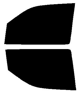 簡単ハードコートフィルム　運転席、助手席　ekワゴン H82W カット済みカーフィルム　 UVカット　車 窓 日よけ カットフィルム 送料無料　38ミクロン　槌屋ヤック