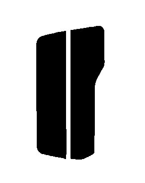 簡単ハードコート　リヤのみ パジェロミニ H51A・H56A・H57A 前期　カット済みカーフィルム　 UVカット　車 窓 日よけ カットフィルム 車検対応　送料無料　38ミクロン　槌屋ヤック