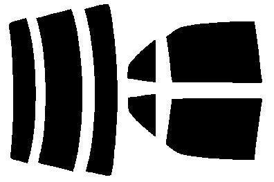 簡単ハードコートフィルム　リヤセット　ランサーエボリューション9 CT9 カット済みカーフィルム　 UVカット　車 窓 日よけ カットフィルム 車検対応　送料無料　38ミクロン　槌屋ヤック