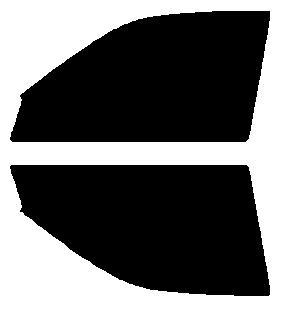 簡単ハードコートフィルム　運転席、助手席　ウィンダム VCV10・VCV11　カット済みカーフィルム　 UVカット　車 窓 日よけ カットフィルム 送料無料　38ミクロン　槌屋ヤック