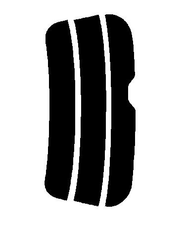 簡単ハードコートフィルム　リヤのみ　エスティマ ACR50・ACR55W　カット済みカーフィルム　 UVカット　車 窓 日よけ カットフィルム 車検対応　送料無料　38ミクロン　槌屋ヤック