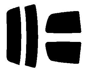 簡単ハードコートフィルム　リヤセット　シャレード 3ドア G200S・G201S・G203S・G213S　カット済みカーフィルム　 UVカット　車 窓 日よけ カットフィルム 車検対応　送料無料　38ミクロン　槌屋ヤック