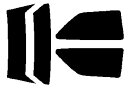 送料無料　原料着色ハードコート　リヤセット　カルタス3ドア　AA34S・AA44S・AB34S・AB44S・AF34S　カット済みカーフィルム　アイケーシー株式会社製のルミクールSDフィルムを使用