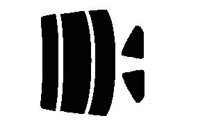 簡単ハードコートフィルム　リヤセット　シルビア　S15　カット済みカーフィルム　 UVカット　車 窓 日よけ カットフィルム 車検対応　送料無料　38ミクロン　槌屋ヤック