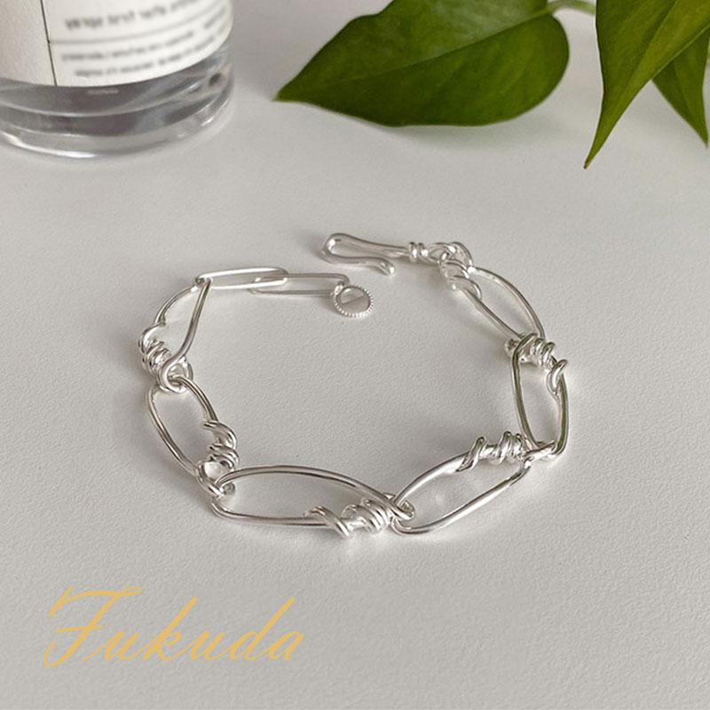FUKUDA ブレスレット 調節可能 アクセサリー ジュエリー チェーンブレスレット 女性 レディース アレルギー対応 16金 誕生日プレゼント ギフト プレゼ...