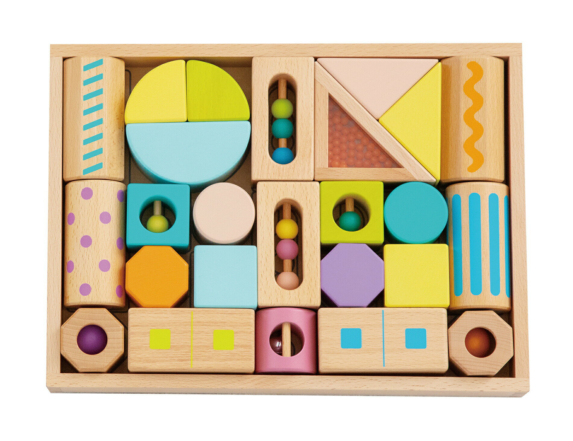 音いっぱいつみきボリュームセット つみき 積み木 ギフトセット 知育玩具 学習玩具 おもちゃ 1歳以上 エド・インター Ed.Inter 男の子 女の子 ギフト プレゼント 出産祝い 誕生日 贈り物 【ラッピング対象商品】 3