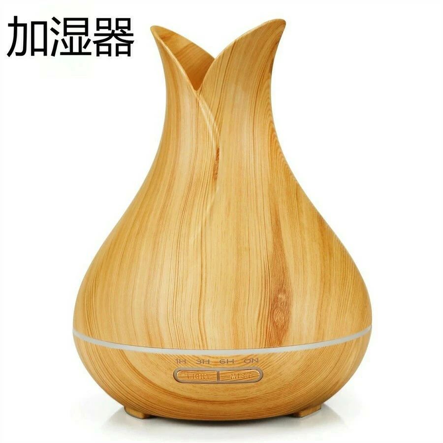 無印タイプ) 木目調 木目調 MDM( タイマー機能 空焚き防止機能 400ml アロマディフューザー 車載加湿器 】超音波式卓上加湿器