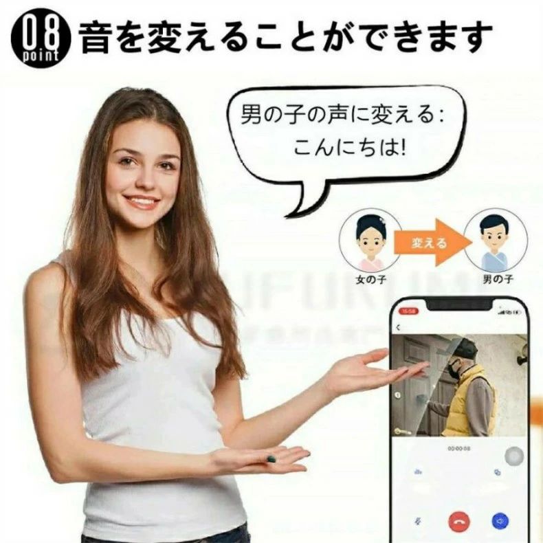工事不要 簡単設置 遠隔監視 防犯対策 電池式 呼び鈴 ベル 玄関インターホン イン...