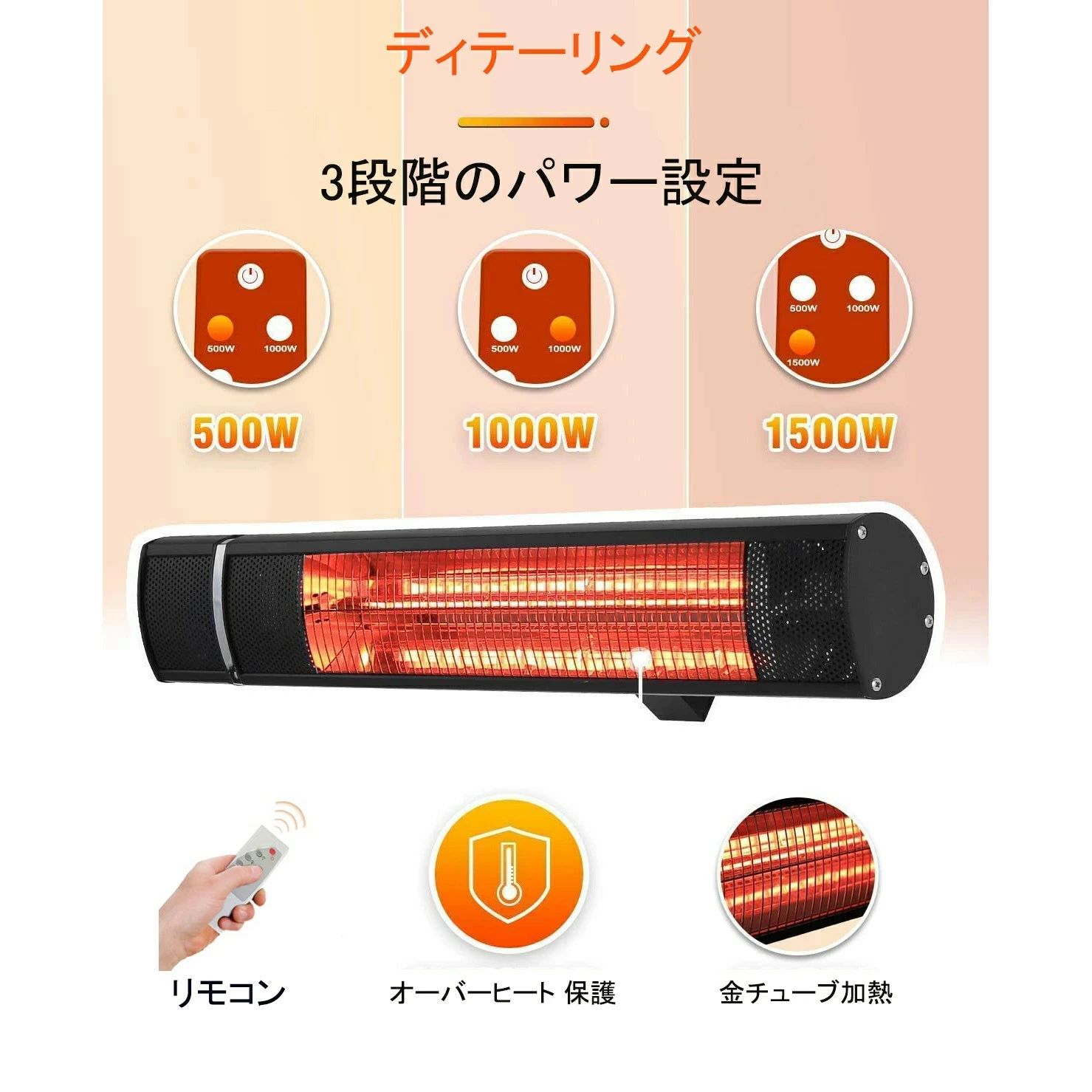 IP65 高自由調節 付壁掛両用 電気式