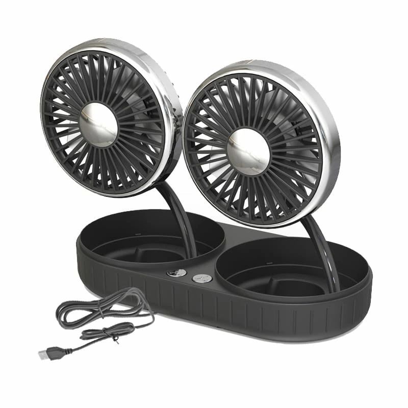Rakuten - 5倍UP !】車載 ひまわり USBファン 車用扇風機 USB給電 USB扇風機 回転可能 強風量 低騒音 暑さ対策