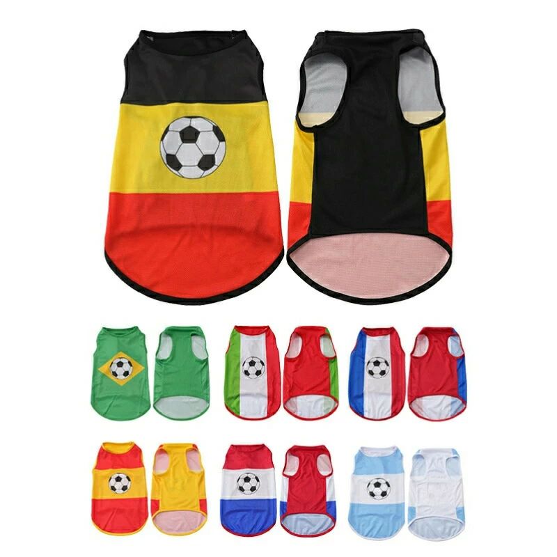 ギフトにも お揃いコーデ ワールドカップデザイン 安心安全 ペット用品 犬服 全7色...