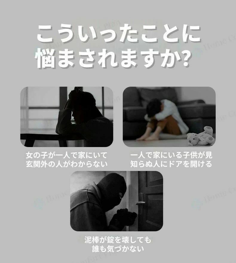 【レビュー特典★】インターホン ワイヤレス 工事不要 ドアホン スマホ連動 カメラ...