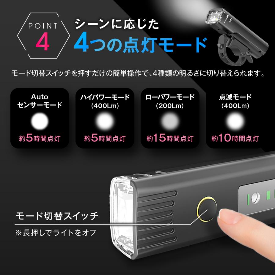 工具不要 簡単着脱 IPX4 明るい ヘッドライト 充電式 USB充電式 アクセサリー LED 2000mAh ライト 最強 自転車 250ルーメン ヘッドライト ライト 防水 自動点灯 大容量
