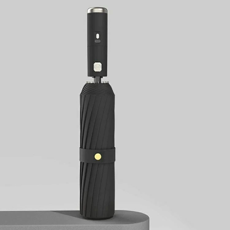 関西酒場ショップの感UP 送風 ファンブレラ UPF50+ 急速冷却 扇風機付き ワンタッチ 折り畳み傘 遮光 扇風機付き傘 日傘 折りたたみ傘 晴雨兼用 傘｜アングル2
