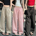 ドット ワイドパンツ 女の子 夏パンツ 薄手 ウェストゴム 涼しい 子供服 長ズボン ハイウエスト カジュアル さらさら ボトムス エアパンツ 軽量 夏服 ロン...