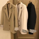 ジャケット スーツ レディース アウター テーラード 春秋スーツ 上着 大人 大きいサイズ 着痩せ 単品 ゆったり きれいめ シンプル トレンド オフィス カジ...