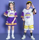 キッズ ダンス衣装 チアガール 紫 へそ出し スカート セット パンツセット キッズダンス衣装 ヒップホップ上下セット 演出 舞台 チーム 男の子 女の子 子供服 HIPHOP Tシャツ 短パン スカート hiphop 団体服 応援団 原宿 体操服 K-pop JAZZ 発表会