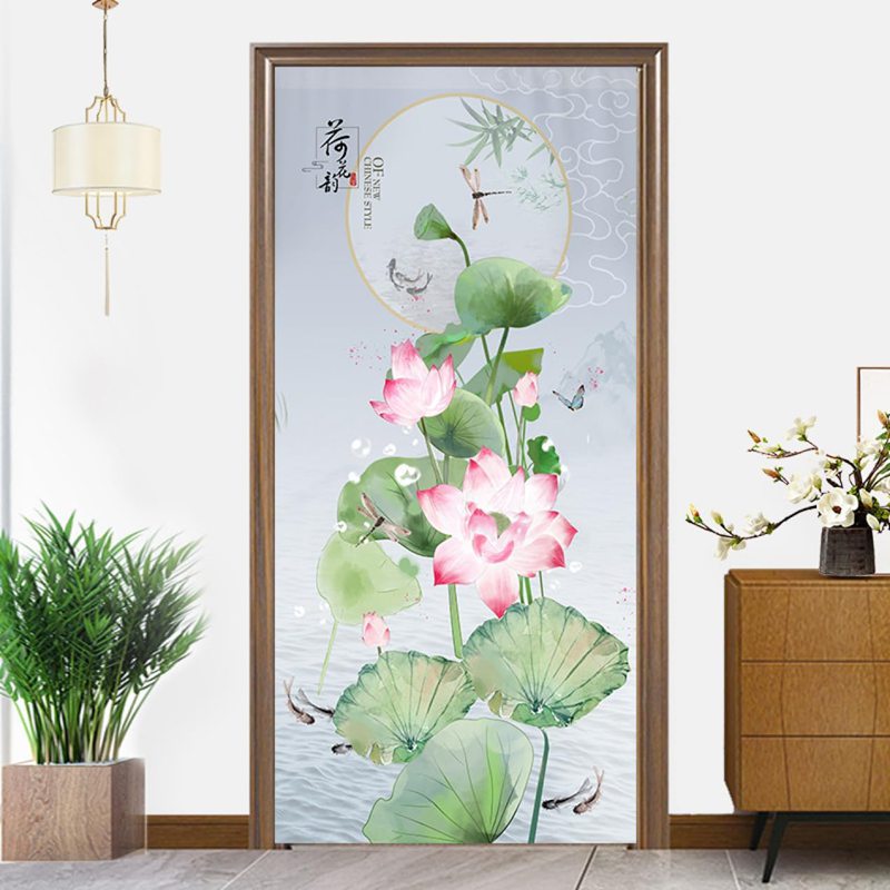 のれん 暖簾 おしゃれ カーテン 間仕切り 仕切りカーテン 目隠し 中国風 カラー1 中華柄 65x70cm レトロモダン 古典的モダン 中国風暖簾 絵画 水墨画 繁体文字 竹 白菜 鳥柄 タペスト