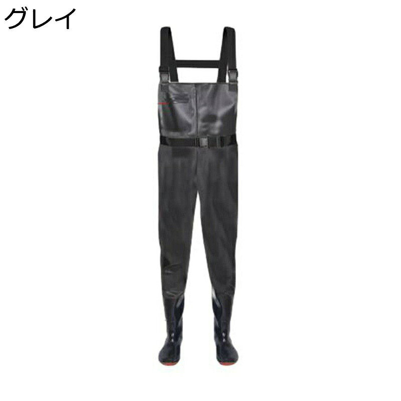 　　　 ◆◇◆人気の秘密◆◇◆ 【チェストハイ】胴までをカバーしたハイチェストタイプなので、服を濡らしたり、汚す心配なく、集中できて快適！軽量、強力防水、通気、速乾、釣り用、撥水加工、通気性が良い。ゆったりと作られているウェーダーは長時間の着用でも疲労が少なく着心地も良い事が特徴です。 【100%防水生地】透湿性に優れたナイロンおよびPVCコーティング仕上げ、耐水性、耐酸性、耐アルカリ性といった性質を持ちます。軽量で快適な生地を採用されこの釣り用ウェーダーは、靴の甲は2層であり、防水性能抜群です。 【耐滑性】靴底は特殊加工によって濡れた場所でもグリップ力を発揮スリップ防止、耐摩擦性を実現しました。 雨の後もおしゃれなブーツとしてお使い頂けます。 【高耐久】防水効果が抜群だけでなく、繰り返し使っても丈夫で、耐摩耗性があります。手厚な靴底が普通の靴と同じく凹凸の付いた丈夫なゴム製なので、濡れた道にも滑りにくくなっています。 【幅広く活躍】防水性と柔軟性に優れ、作業用、農業、園芸、お釣り、水仕事、水作業、野外作業、漁産業、水遊び、田植え、除雪、洗車などの際に活躍してくれる防水シューズ。 　　　◆◇◆注意事項◆◇◆ご覧のモニターの環境、撮影環境により実物と色味が異なって見える場合がございます。湿った状態で他のものと擦り合わせると色が移る恐れがあります。濃色品の洗濯時は、白色、淡色と分けて洗ってください。説明 ■完全防水ウェーダー 釣り、砂掘、砂遊び、泥遊び、スライムや粘土遊び、手作り、室内、屋外、お砂場、砂浜、海水浴場、浅瀬、公園、子供プールなど、様々な場合でも大活躍！ 陸からでは届かないポイントにも水に立ち込むことで攻める範囲が広がり、 楽しさが倍増し、且つ安全にウェーディングを楽しめます。 ■材質ウェーダー 外層材質はpvcを採用し、高い耐水性のほか、油汚れや酸・アルカリにも強いです。 高温で継ぎ目を密封し、より効果的な浸水防止 水温で奪われる体温の低下スピードを遅くします。 ■片足独立ヒップタイプ チェストタイプに比べ、履きやすく、脱ぎやすい。 片足づつ独立した作りになっており、太もも辺りまでをカバー。 動きやすいので移動にも適しています。 川辺や水深の浅い場所の「ちょい釣り」での使用にお勧めです。 ■様々な場所で活躍 渓流でのルアー釣りや、川釣り、潮干狩り、水産加工場、魚市場での現場作業着に、 家で庭仕事・掃除する時普通の長靴では足りないような作業の時、これがあると役にたちます！ 防災・災害用備品として、ご家庭だけでなく、職場やお店などにもあると安心です。 ■ソール/靴底 ラジアルソールを採用しており、バス釣りや防波堤には最適です。 また、川底の危険を軽減出来るよう、濡れた地面や岩場でも安心して歩け 靴裏は厚底になっており踏みつけ怪我の防止になります。 ■サイズ ●EU35=22.5CM 　 EU36=23.0CM 　 EU37=23.5CM EU38=24.0CM 　 EU39=24.5CM 　 EU40=25.0CM EU41=25.5CM 　 EU42=26.0CM 　EU43=26.5CM EU44=27.0CM 　 EU45=27.5CM 　EU46=28.0CM EU47=28.5CM 　 EU48=29.0CM ▼使用注意事項 1.商品到着時、素材特有の匂いがある場合がございます。その場合は、風通りの良い場所1〜2日置いて頂ければ匂いは無くなります。 2.ウェーダーはあくまでも濡れるのを防ぐための防水具です。 転倒などで内部に水が侵入する事でとても危険な事態にならないようにライフジャケットを必ず着用しましょう。 ▼お手入れ方法 1.使用後はブラシをかけずに水で洗い流すだけできれいになります。強い日光にさらさないで陰干ししてください。 2.PVCの材質なので、体にぴったりすることができなく、もしぴったりすると、しゃがみや屈曲などができない恐れがあります。 ゆったりとした快適な仕様にデザインされました。全身タイツが欲しい場合、これはあなたにちょっと合わないかもしれません。"