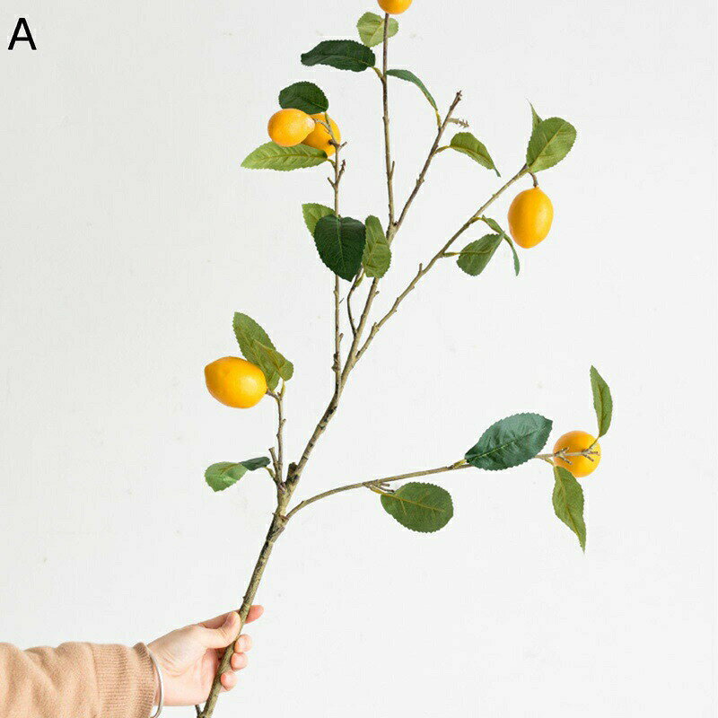 人工観葉植物 果物 レモン リアル 吊り下げ 壁掛用 壁アート 観葉樹 本物そっくり ...