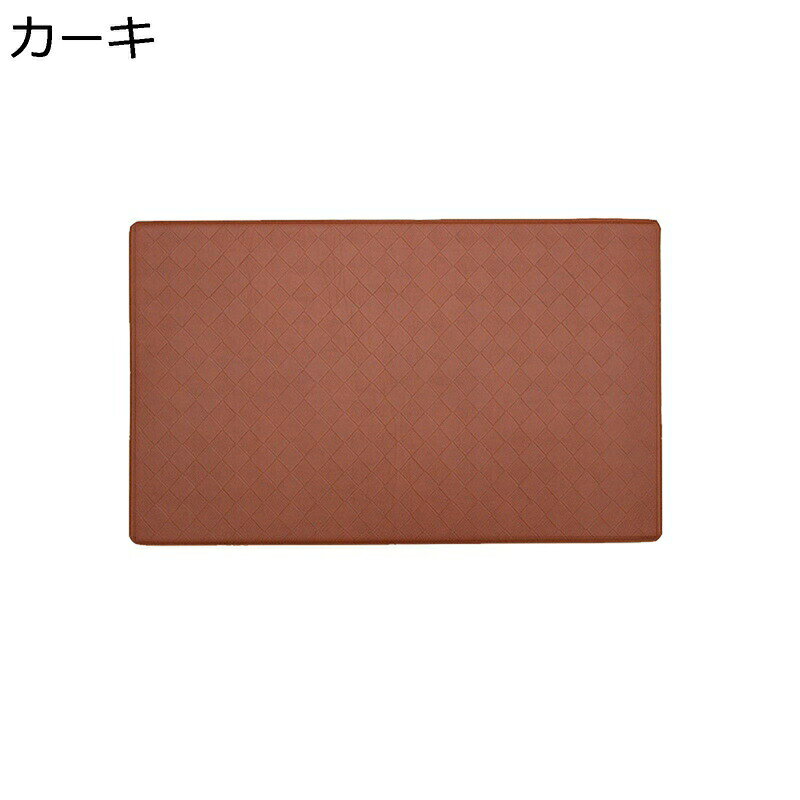 キッチンマット サラっとした手触り お風呂マット PVC 玄関マット 家庭用 ドアマット 速乾 洗面所 廊下敷き バスルーム 自宅用 洗濯可能 滑り止め 厚手 耐摩耗性 足が疲れにくい