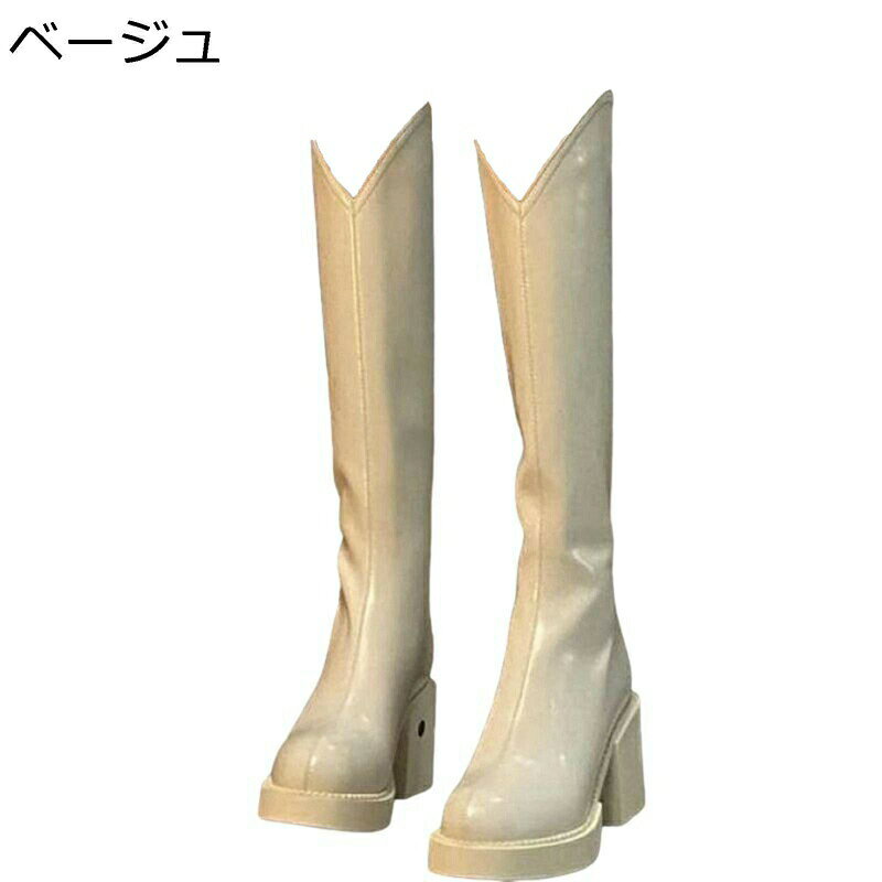 膝下 ロングブーツ レ�