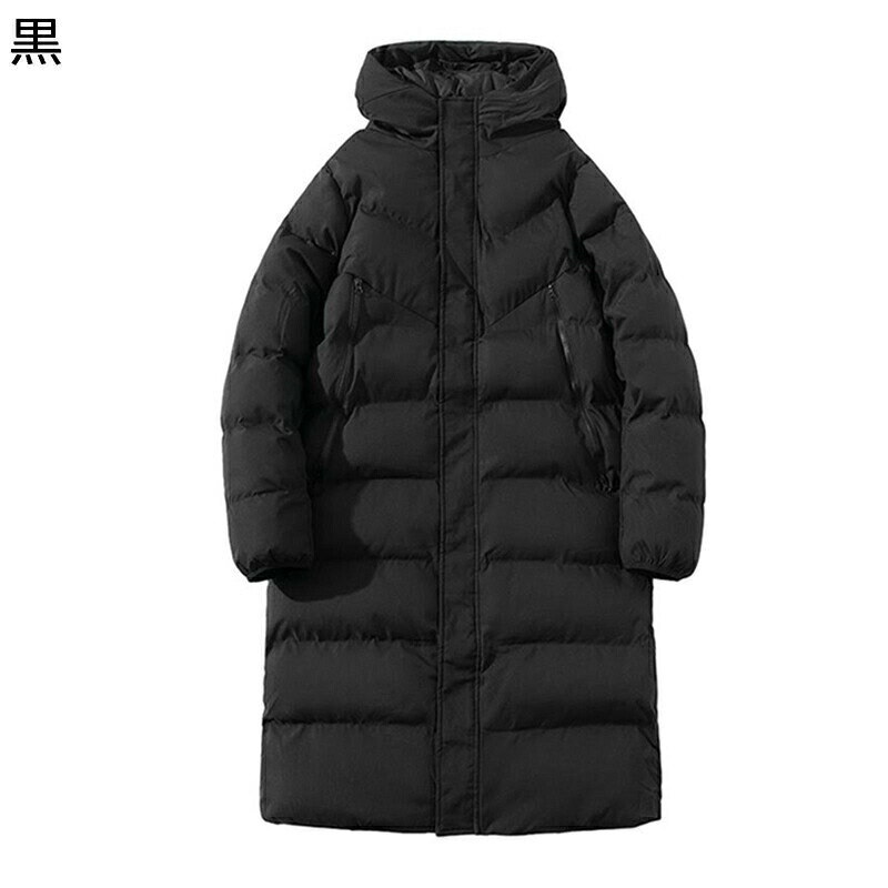 ベンチコート 中綿ジャケット メンズ レディース 防寒対策 暖かい 中綿入れアウター 厚い ロングジャケット ウィンタージャケット ゆったり 室外 散歩 膝丈 コーデやすい 純色 秋 冬 着心地