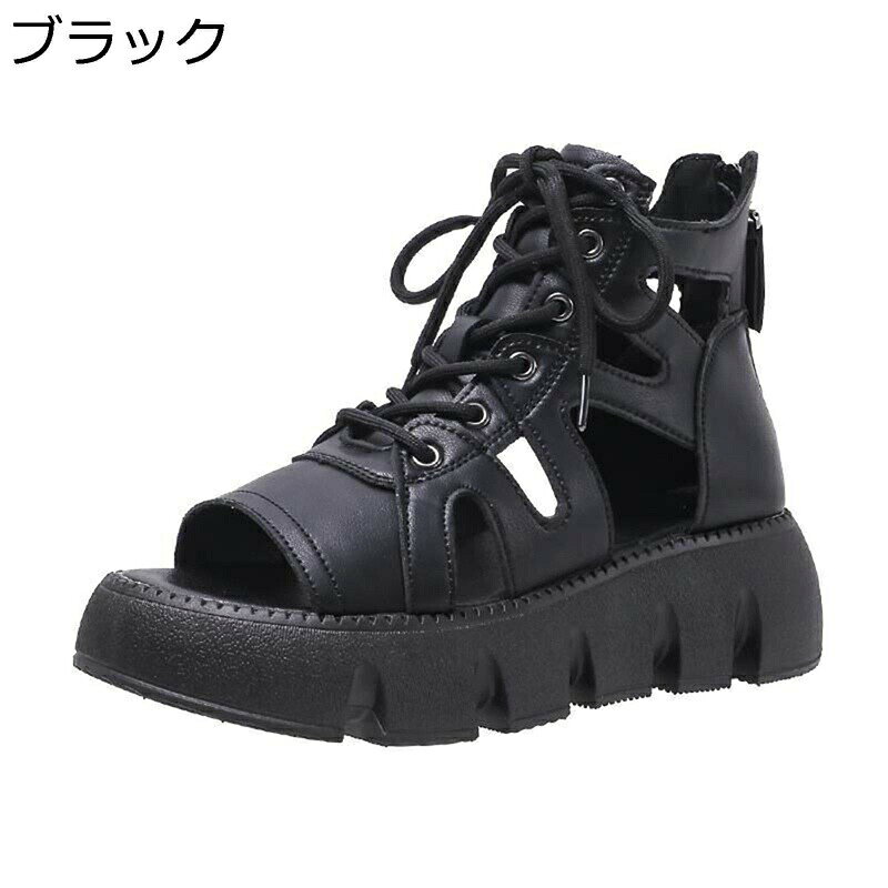 　　　 ◆◇◆人気の秘密◆◇◆ 【バックジッパー】バックにジッパー付だから、編み上げブーツ特有の脱ぎ履きの面倒がなく、脱ぎ履きしやすい。忙しい朝に助ける。 【編み上げ】編み上げのレースアップはシューズに錦上花を添えるように繁華感を表われます。歩きやすさと同時に足細効果があり、いつもより綺麗な足元を演出！ 【厚底】安定感のある厚底は、今年らしいトレンド感に加え、歩きやすいのが魅力〜脚長に見えるデザインです。【美脚効果】厚底なので、脚長に見えるデザインです。ハードな印象が今年っぽい。 【透かし彫り】アッパーには透かし彫りのデザインで、通気性があります。シンプルながらも大人の抜け感を演出してくれるデザインで、女性らしさと上品な印象を与えてくれる、大人の女性にもおススメ！ 【ビーチおすすめ】海辺、室内、砂浜、休暇、温泉、ホリデー、リゾート、お風呂、レジャー、シャワー、ビーチ、デイリー、プール、トラベル、お出かけ，歩きやすさ抜群で長時間履いていても疲れにくいから、デイリーに活躍すること間違いなしです。 　　　◆◇◆注意事項◆◇◆ご覧のモニターの環境、撮影環境により実物と色味が異なって見える場合がございます。湿った状態で他のものと擦り合わせると色が移る恐れがあります。濃色品の洗濯時は、白色、淡色と分けて洗ってください。説明 　　　　?￣￣￣￣￣￣￣￣￣￣￣￣￣￣￣￣￣￣￣￣￣￣￣￣￣￣￣￣￣￣￣￣￣￣￣￣? 　　　　?　　　??　ようこそいらっしゃいませ　??　　　ο(=・ω＜=)ρ⌒△　　　　? 　　　　?＿＿＿＿＿＿＿＿＿＿＿＿＿＿＿＿＿＿＿＿＿＿＿＿＿＿＿＿＿＿＿＿＿＿＿＿? ?特色について? ◎さっと履けてさっと脱げる！手を使わずさっと足入れできるから、毎日楽に履いていただけます！ ◎素足での着用だけでなく、ソックスと合わせたスポーティーな履きこなしも、今っぽくておすすめです！ ◎柔らかい素材いり、オシャレなサンダルでも楽チン、通気性美脚魅せ・快適な履き心地どちらも叶う理想のサンダル。 ◎年齢を問わず、若い女の子から大人女子まで、幅広い女性のお客様にご愛用いただいております。 ◎日ごろサンダルを履いている方にも、おすすめの通気性です。 ◎柔らかい素材を採用して、柔軟性が良い。クッションインソールを採用し、歩行運動の疲労を緩和するのに役立ちまして、長く歩いても疲れにくいです。 ?適用シーンについて? ◎柔軟性と屈曲性があり軽量タイプで通気性もよく、お出かけや通学、ウォーキング等のちょっとした運動時にも最適。 ◎プールや遊園地など、外で思い切り遊ぶ春夏レジャーは、この歩きやすいフットベットサンダルで決まり★ ◎夏祭りや花火大会に着て行く浴衣に合わせれば、今っぽオシャレコーデの出来上がりです♪ ?注意事項について? ◎商品生地、色合い等、生産時期によって、差異が生じます。 ◎ご使用のモニターやご覧の環境により、色の見方が実際の商品と多少異なることがございます。あらかじめご了承くださいませ。 ◎ご購入する前に、商品の説明に詳細サイズ表をご参考ください。サイズをご確認の上、ご注文くださいませ。 ?ご安心ください? ◎弊店はお客様のご要望とご期待を応えられるように全力を尽くしたいと存じます。もし、商品に対して何かご質問がございましたら、ぜひお聞かせください。 ◎商品の品質には万全を期しておりますが、万が一、お手元に届いた商品に何かご不満な点がございましたら、こちらはお客様のご納得いただける解決策をご提供いたしますので、ぜひお気軽にご連絡ください。