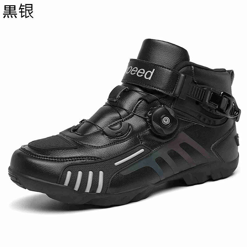 メンズ バイク用ブーツ レザー ライダーブーツ レーシングブーツ 冬春 作業靴 砂漠靴 ミドルカット 防寒対策 マウンテンブーツ 大きいサイズ 防雨 滑り止め 厚底 ベルクロ ハイキング 日常着用 ウォーキング