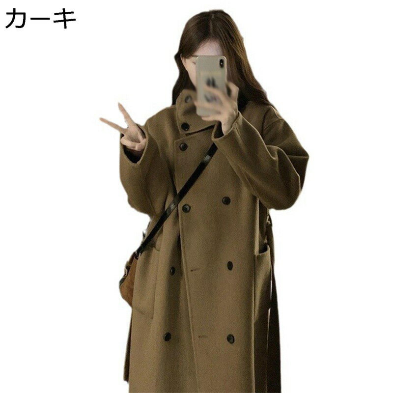 ラシャコート チェスターコート レディース トレンチコート カーキ ゆったり イギ...