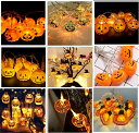 可愛いハロウィン電飾りハロウィン カボチャ ソーラー式 8種類点滅パターン 5m 20球 LEDイルミネーション 飾りライト ライト ledライト パーティ 化け物屋敷 祭りの雰囲気 ソーラーライト ガーデンライト 屋外 自動点灯 防水 ガーデン装飾