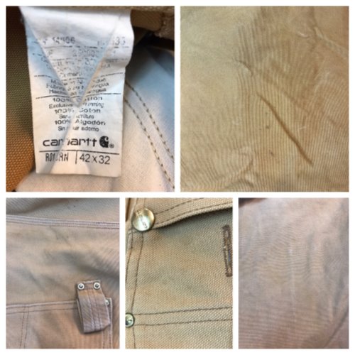 carhartt　カーハート　オーバーオール　サロペット　コットン　サイズ42×32　ブラウン／その他【中古】[☆3]