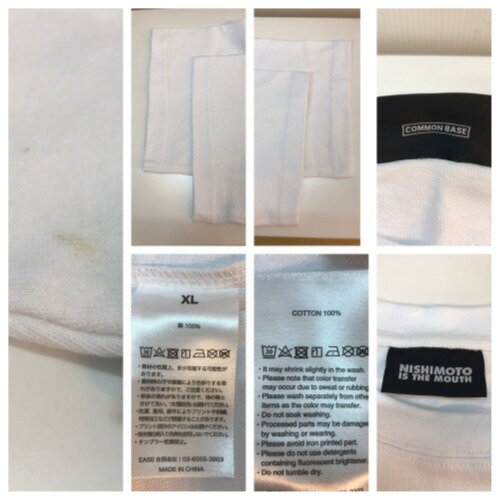 NISHIMOTO IS THE MOUTH　ニシモトイズザマウス　CFM TEE　Tシャツ　コットン　サイズXL　ホワイト／トップス【中古】[☆3]