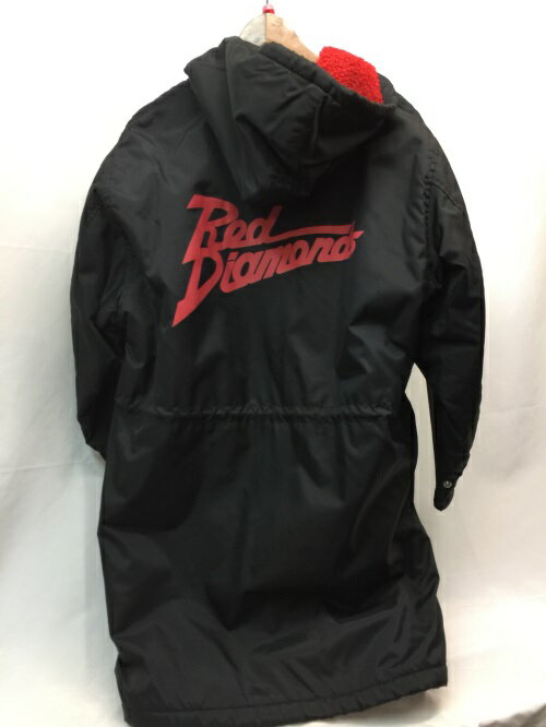 【三菱浦和フットボールクラブ】　Jリーグ浦和レッドダイヤモンズ　ベンチコート　裏起毛　サイズ150　ブラック　メンズ　古着　スポーツ／アウター【中古】[☆3]