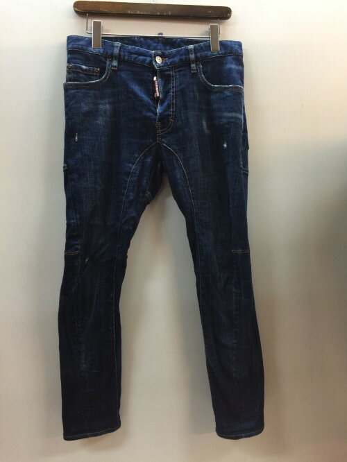 DSQUARED2 ディースクエアード　S74LB0760-S30342 Dark Deep Blue-Wash Tidy Biker Jeans　ジーンズ　メンズ　ボトムス　44　サイズ　コットン／ボトムス【中古】[☆3]