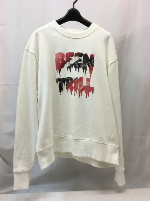 BEEN TRILL　GALLIS ADDICTION　ビーントリル　ガリスアディクション　アーチロゴ デカロゴ　スウェット　トレーナー　ホワイト　サイズ4／トップス【中古】[☆2]