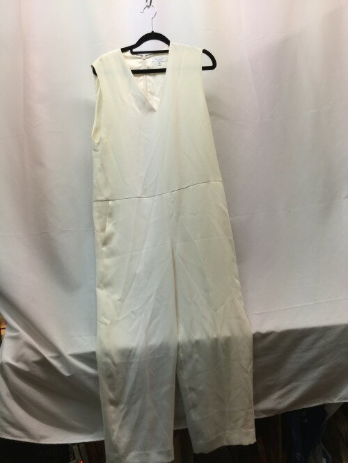 【BEAUTY&YOUTH】　ビューティーアンドユース　ノースリーブオールインワン　サイズM　ホワイト　レディース　古着　セレクト／トップス【中古】[☆2]