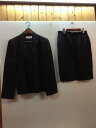 Yves Saint Laurent イヴサンローラン セットアップ ジャケット スカート ネイビー レディース 38サイズ 36サイズ NE010-361 キ...