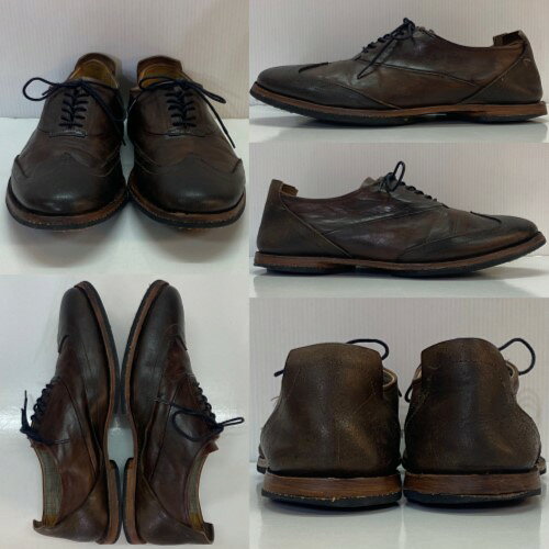Timberland boot company ティンバーランド ブーツカンパニー ウイングチップシューズ レザー US7 25CM相当 メンズ ダークブラウン／メンズ・他【中古】[☆2]