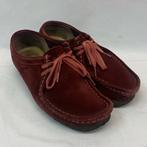 CLARKS ORIGINALS クラークス オリジナルズ Wallabee ワラビー スエード サイズUK4 23CM相当 レディース レッド／レディース 他【中古】 ☆3