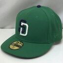 NEW ERA ニューエラ キャップ 59FIFTY SAN DIEGO PADRES FITTED CAP メンズ グリーン 刺繍 ホワイト パープル/帽子【...