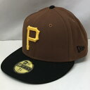 NEW ERA ニューエラ キャップ 59FIFTY PITTSBURGH PIRATES ピッツバーグ パイレーツ メンズ ブラウン ブラック イエロー サイ...