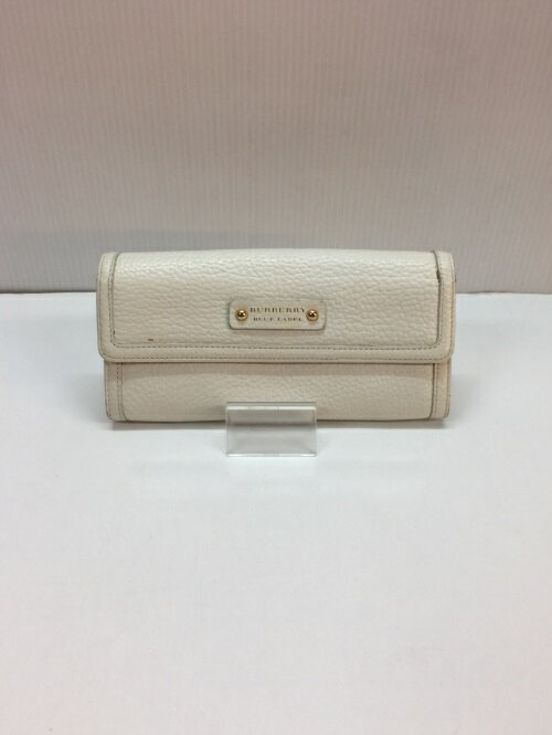 Burberry Blue Label バーバリー ブルー レーベル 長財布 サイフ 白 ホワイト レザー／財布【中古】 ☆2