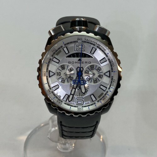 BOMBERG?ボンバーグ 腕時計 BOLT-68 BS45CHSP 22712 アナログ レザーベルト クォーツ メンズ シルバー ブラック グレー／時計【中古】[☆3]