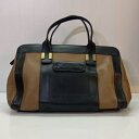 Chloe クロエ 1-14-50-65 ALICE アリス ハンドバッグ レディース レザー バイカラー ブラック ブラウン ゴールド金具/バッグ【中古】[☆...